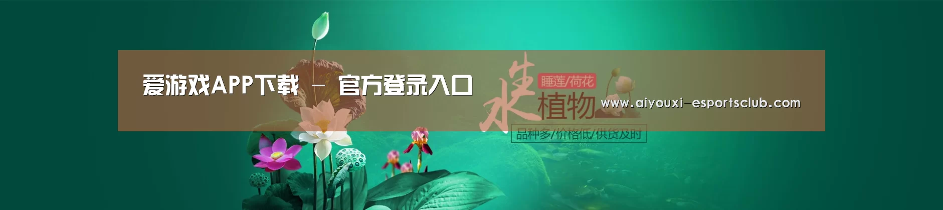 鲜花水草花卉网站模板